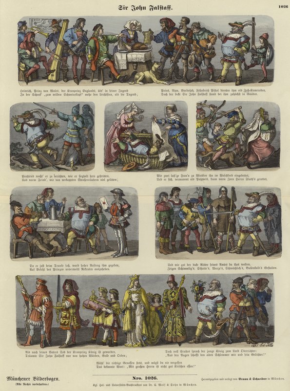 Sir John Falstaff by German School