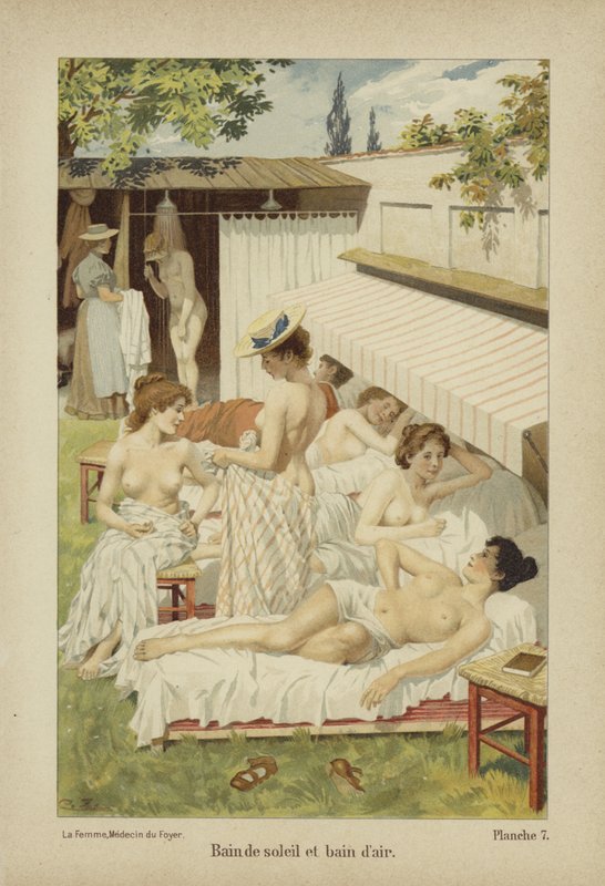 Sunbathing and Fresh Air by German School