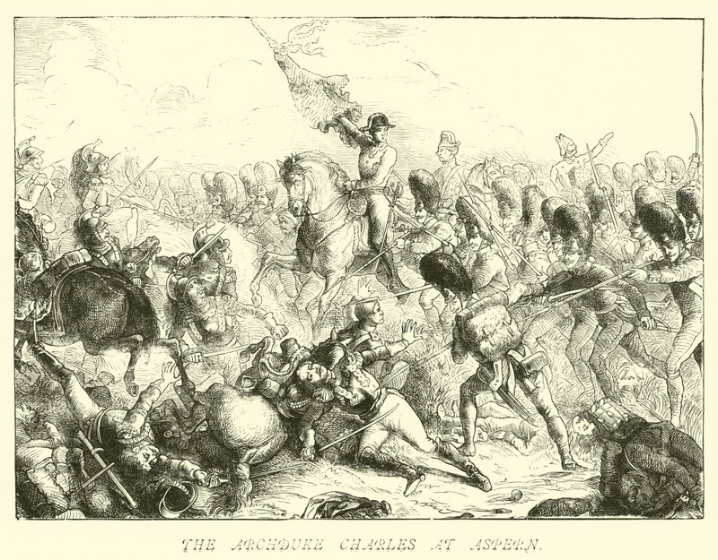 The Archduke Charles at Aspern by German School