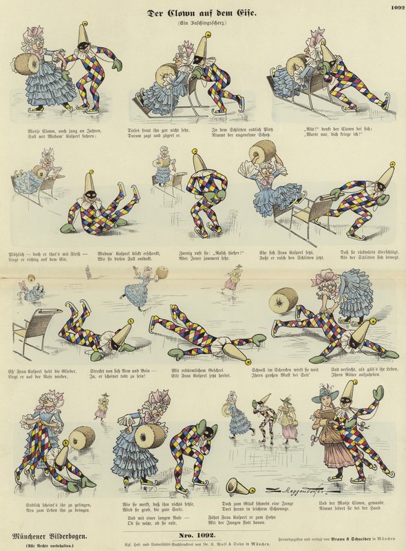 The Clown on the Ice by German School