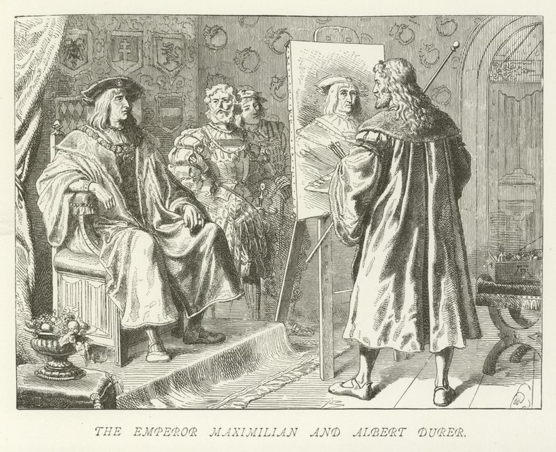 The Emperor Maximilian and Albert Durer by German School