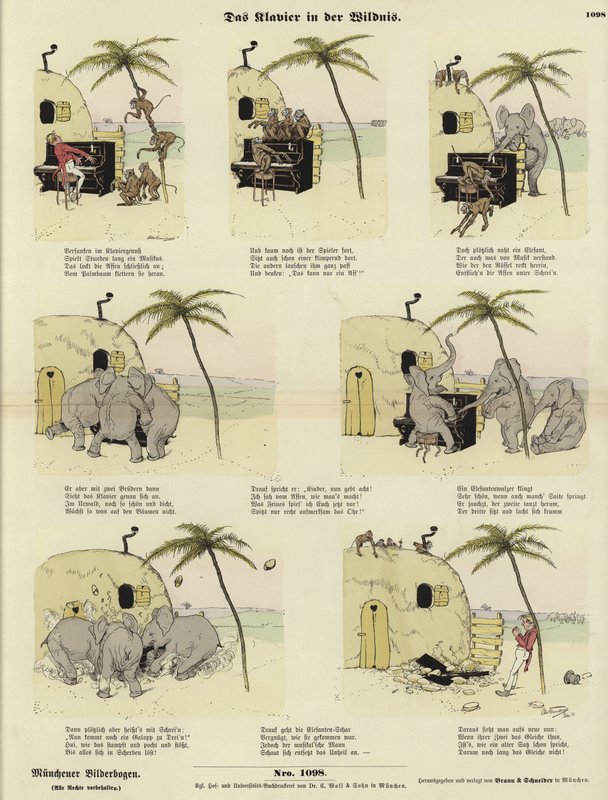 The Piano in the Wilderness by German School