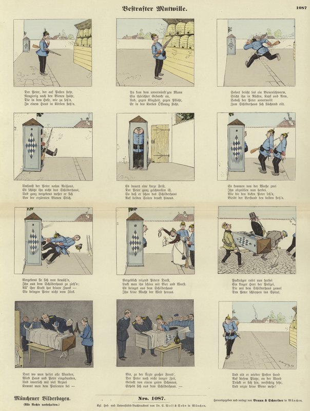 The Soldier and the Bees by German School