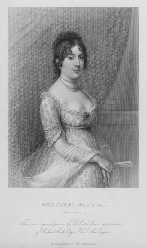 Mrs James Madison, Dolly Paine by Gilbert (after) Stuart