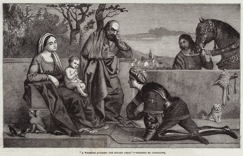A Warrior Adoring the Infant Jesus by Giorgione da Castelfranco