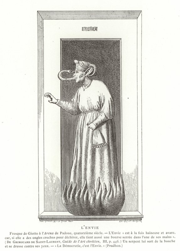 Envy by Giotto di Bondone