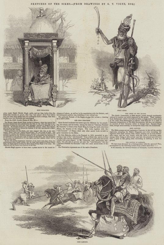 Sketches of the Sikhs by Godfrey Thomas Vigne