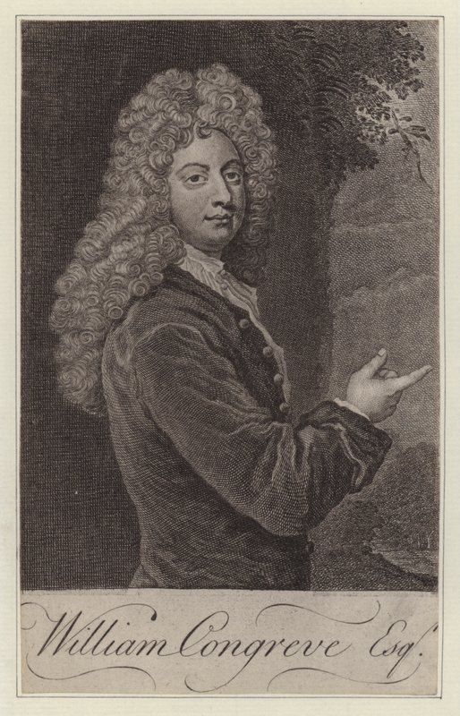 William Congreve, English dramatist by Godfrey (after) Kneller