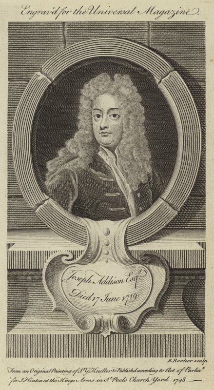 Joseph Addison, Esquire by Godfrey Kneller
