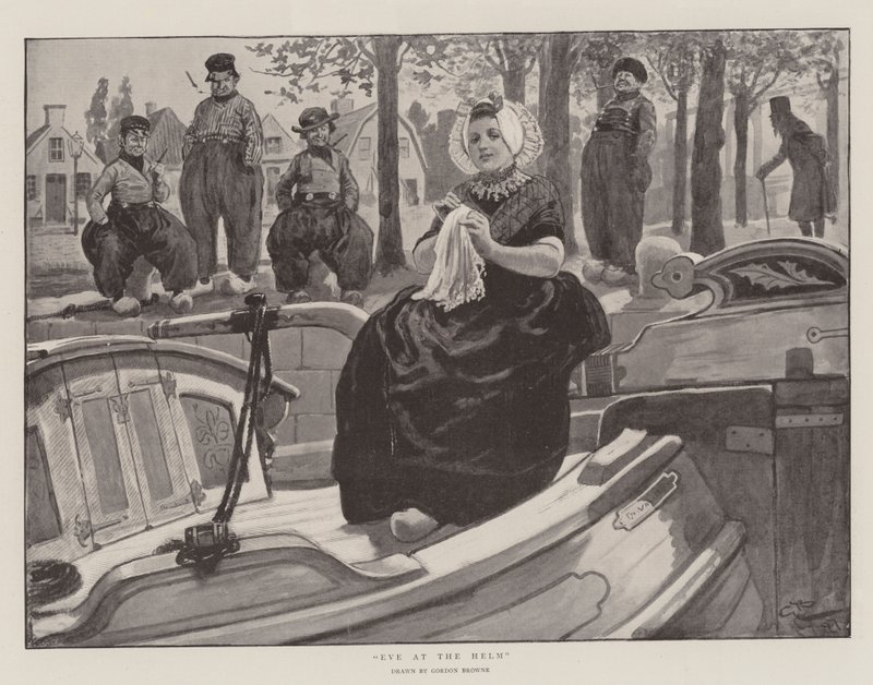 Eve at the Helm by Gordon Frederick Browne
