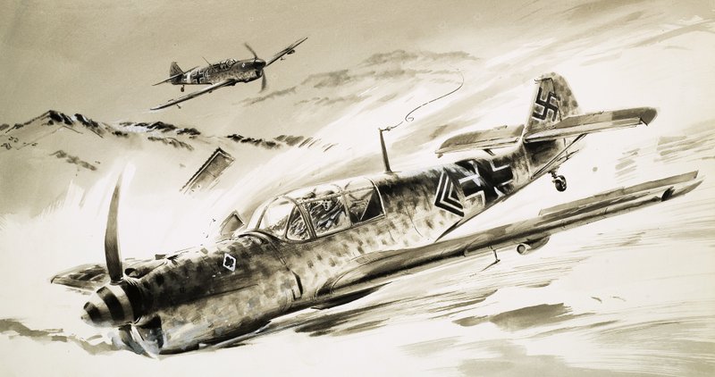 Unidentified German aircraft by Graham Coton