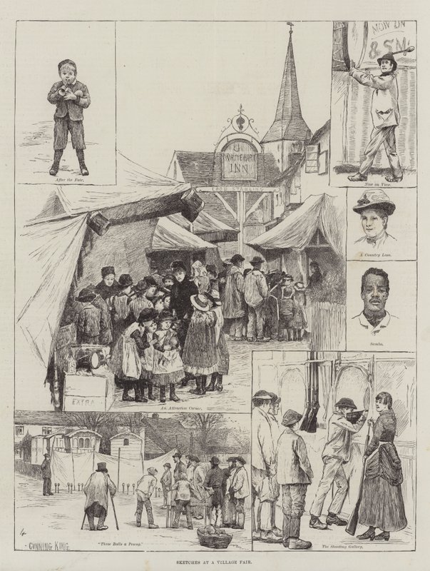 Sketches at a Village Fair by Gunning King