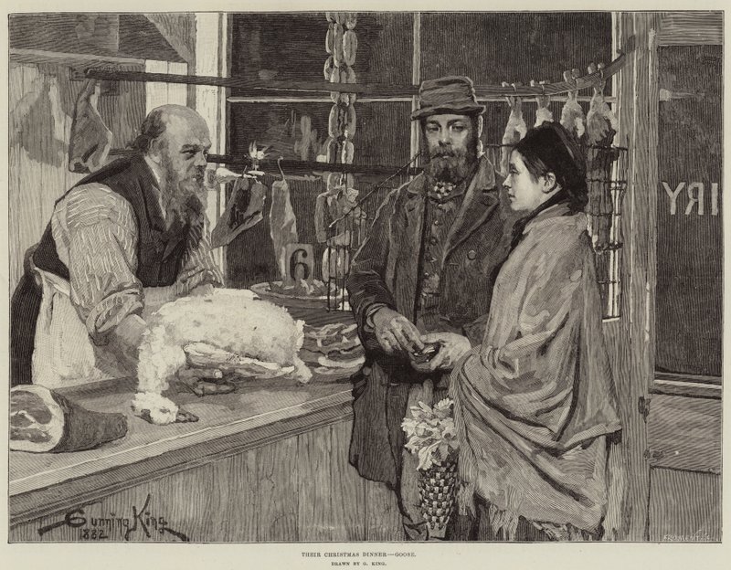 Their Christmas Dinner, Goose by Gunning King
