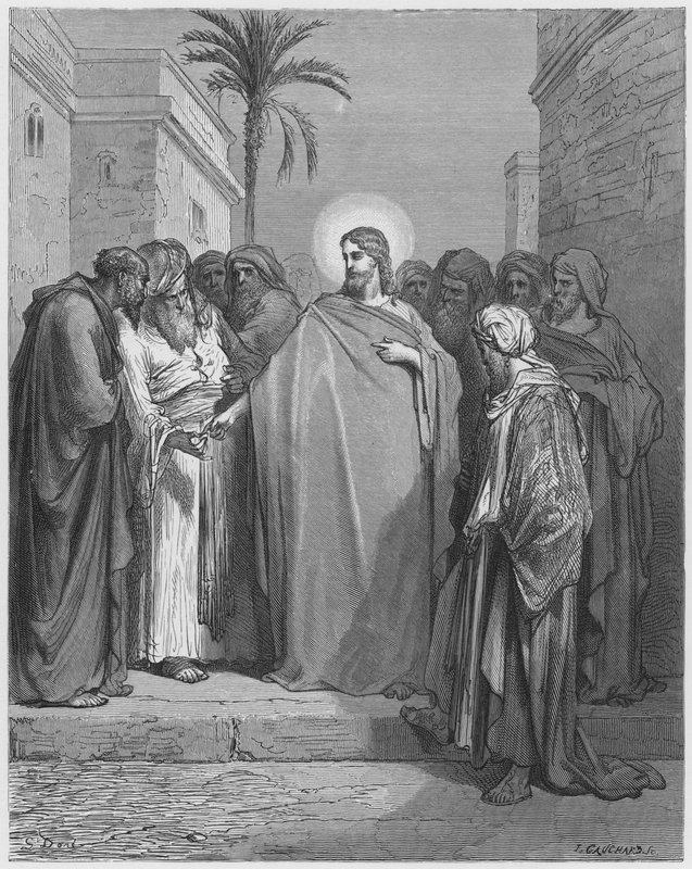Christ and the Tribute Money by Gustave Dore