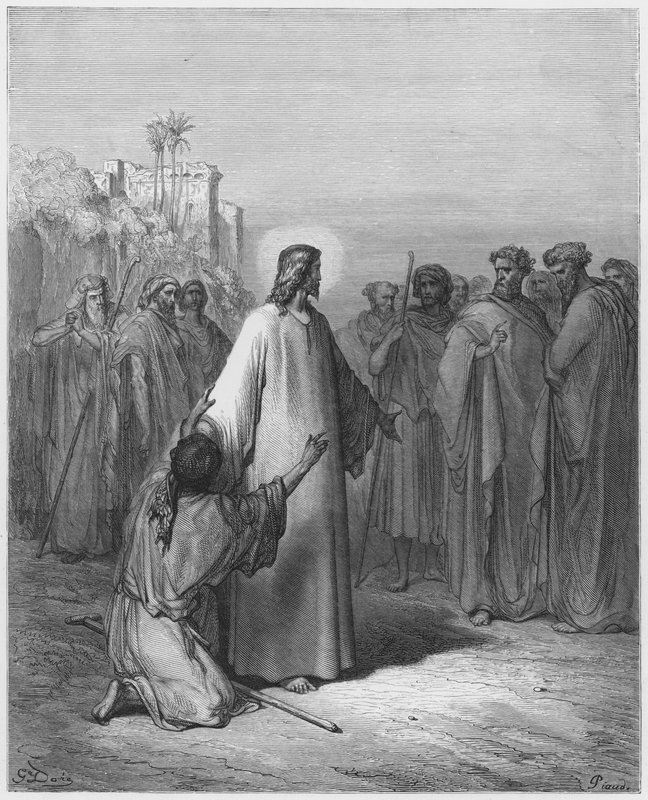 Jesus Healing the Man Possessed with a Devil by Gustave Dore