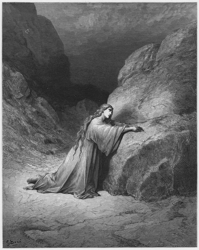 Mary Magdalene Repentant by Gustave Dore