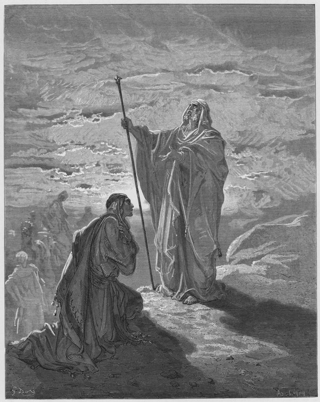 Samuel Blessing Saul by Gustave Dore
