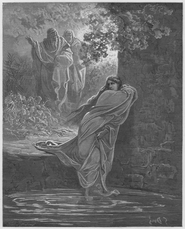 Susanna in the bath by Gustave Dore