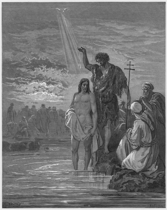 The Baptism of Jesus by Gustave Dore
