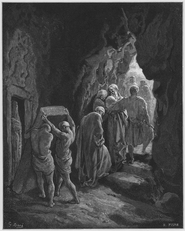 The burial of Sarah by Gustave Dore