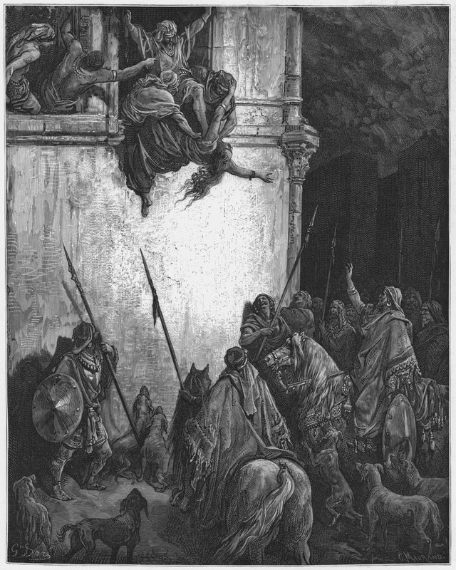 The Death of Jezebel by Gustave Dore