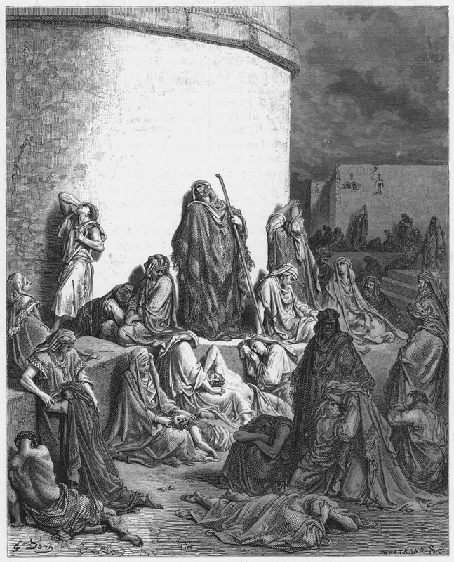 The People Mourning Over the Ruins of Jerusalem by Gustave Dore