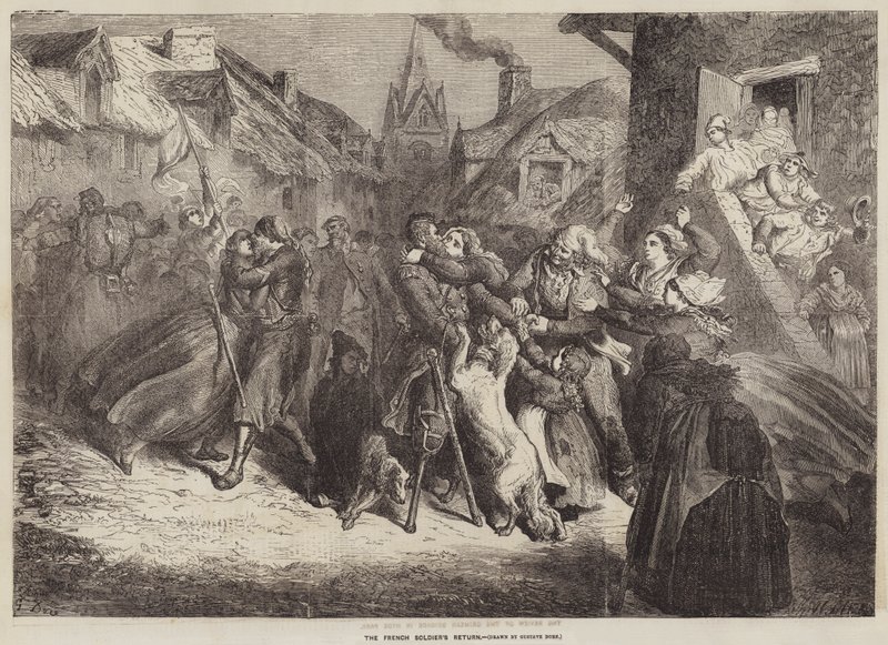The French Soldiers Return by Gustave Dore