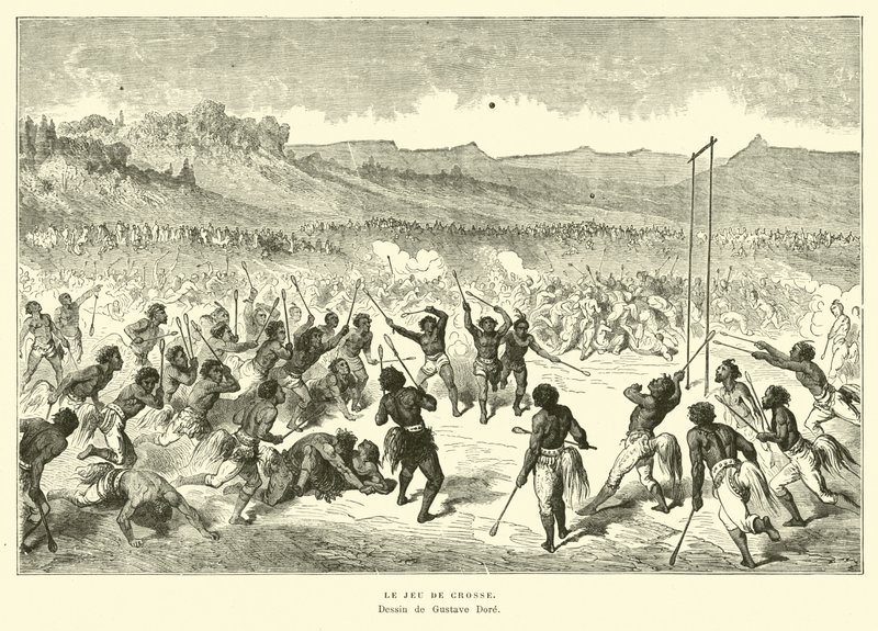 The Game of Lacrosse by Gustave Dore