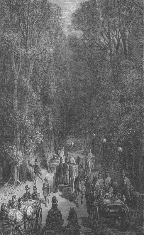 In the Carriage by Gustave after Dore