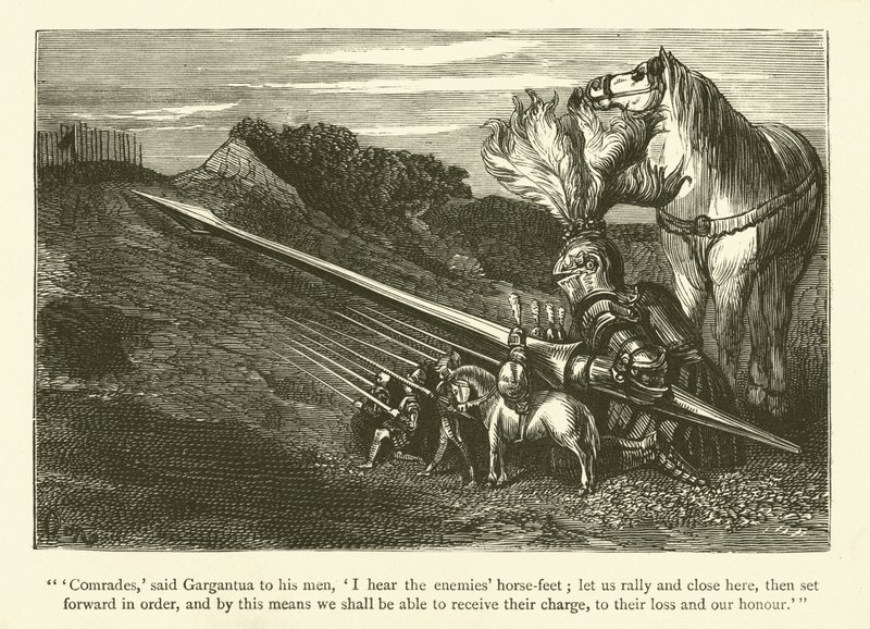 Illustration for the Works of Rabelais by Gustave after Dore