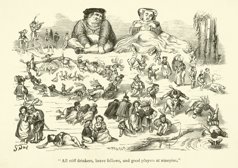 Illustration for the Works of Rabelais by Gustave after Dore
