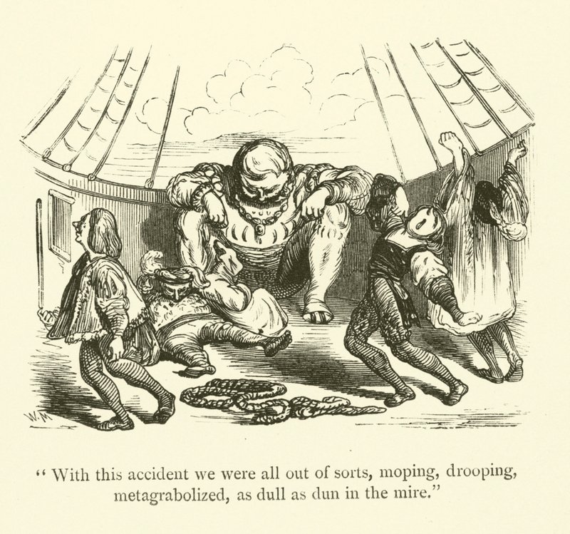 Illustration for the Works of Rabelais by Gustave after Dore