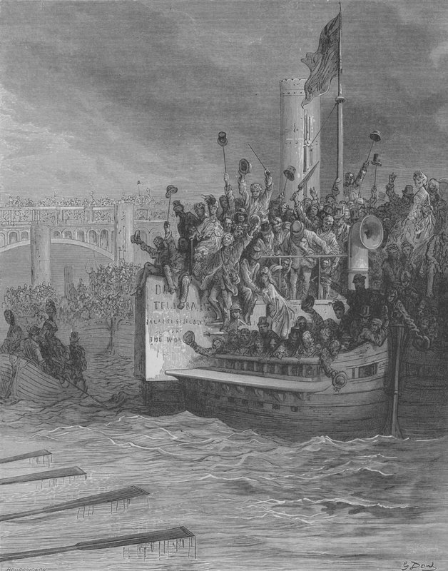 Regattas, The Struggle by Gustave after Dore