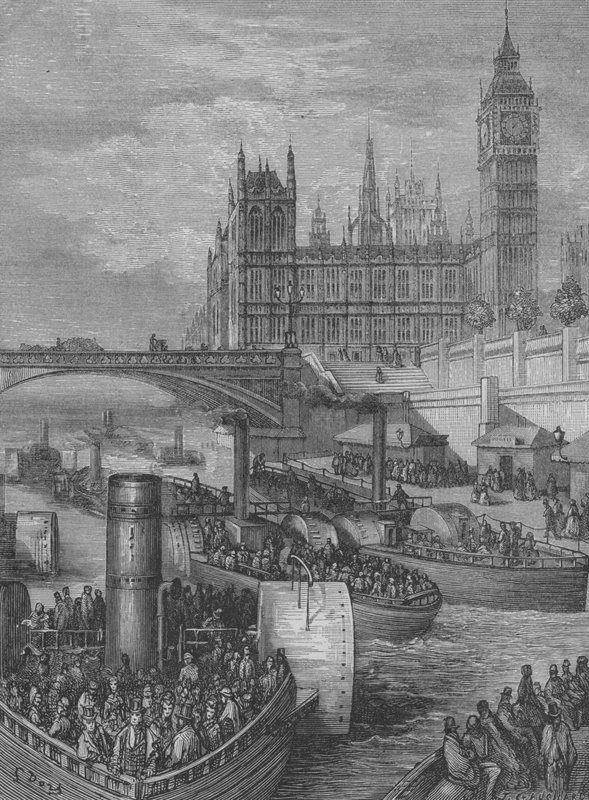 Regattas, The Start by Gustave after Dore