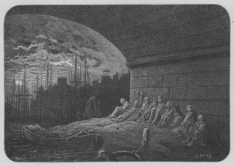 Under the Bridges by Gustave after Dore