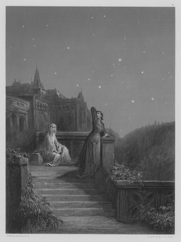 Terrace Scene by Gustave after Dore