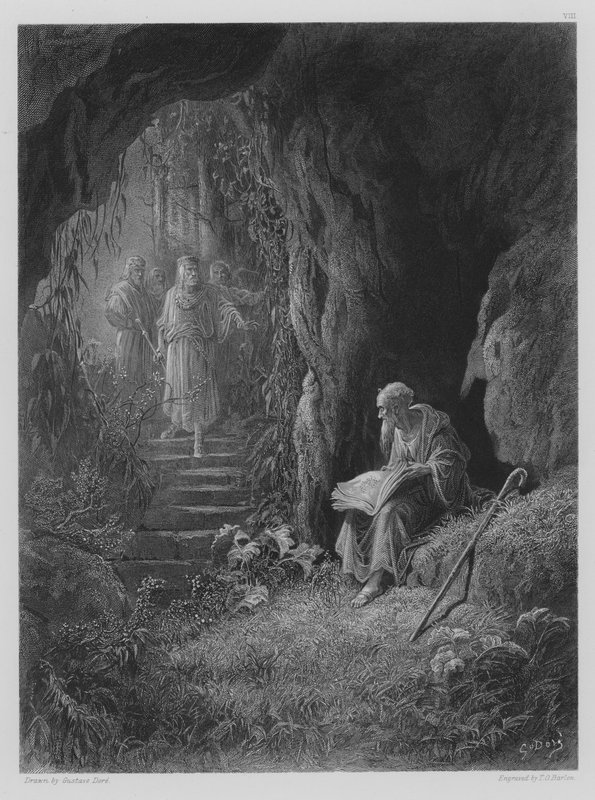 The Cave Scene by Gustave after Dore