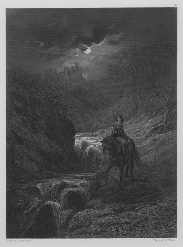 The Moonlight Ride by Gustave after Dore
