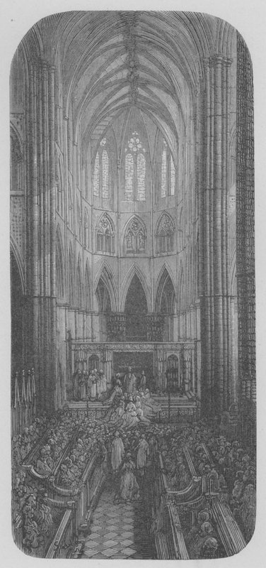 A Wedding at Westminster by Gustave after Dore