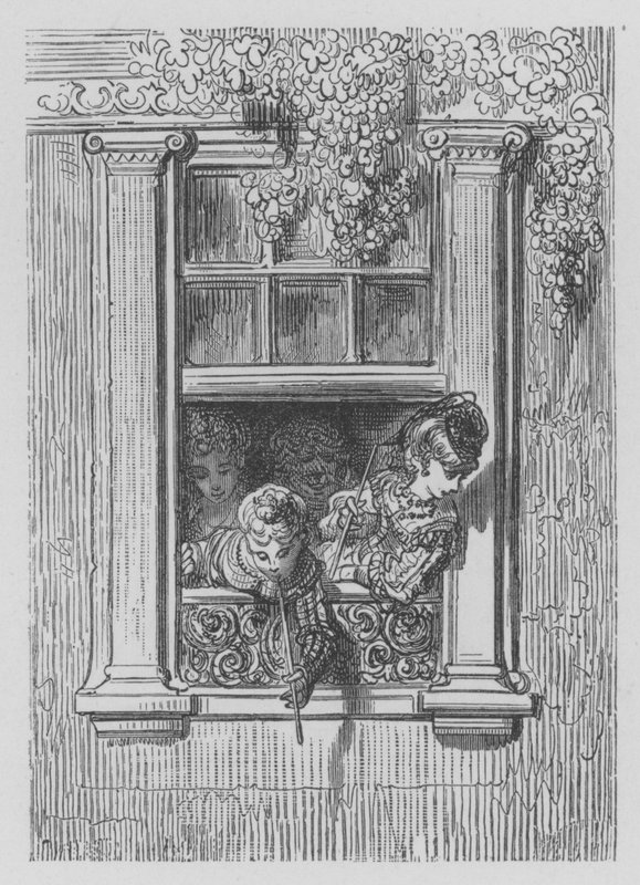 A Window on the Epsom Road by Gustave after Dore