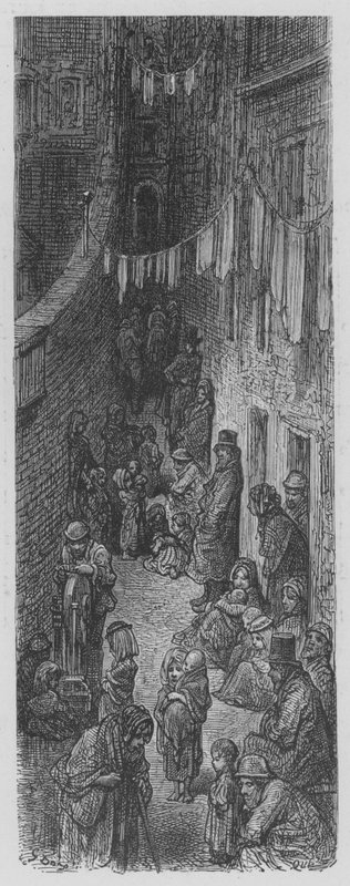 A Street in the Poor Quarters by Gustave after Dore