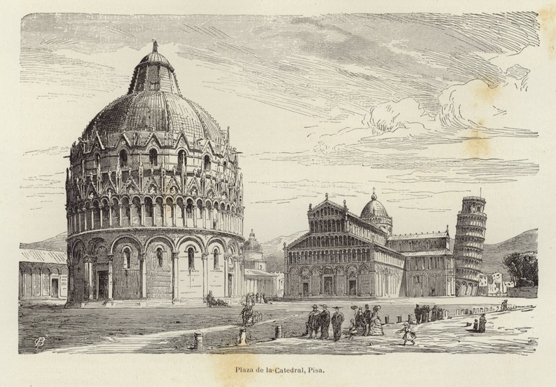 Cathedral Square, Pisa by Gustave Bauernfeind