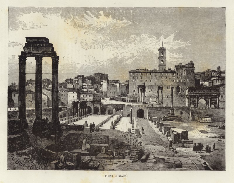 The Roman Forum by Gustave Bauernfeind