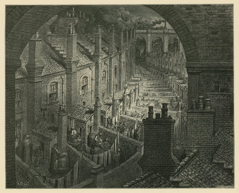Over London by rail by Gustave Dore