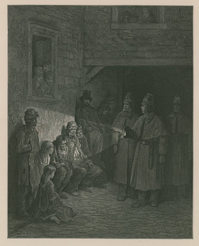 Policemen on the beat by Gustave Dore