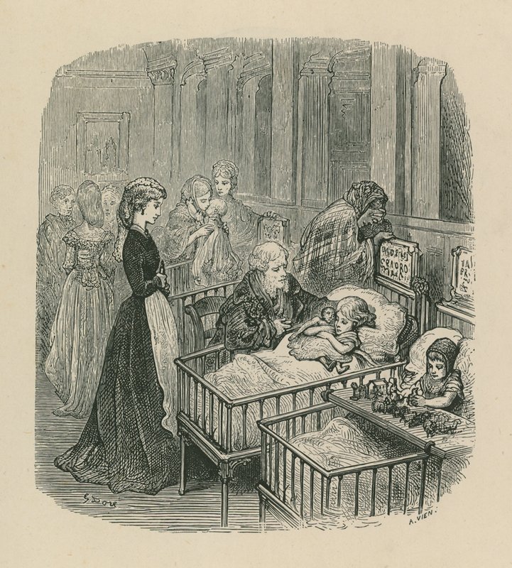 Scene from a London Hospital by Gustave Dore