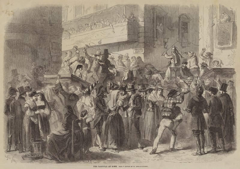 The Carnival at Rome by Gustave Janet