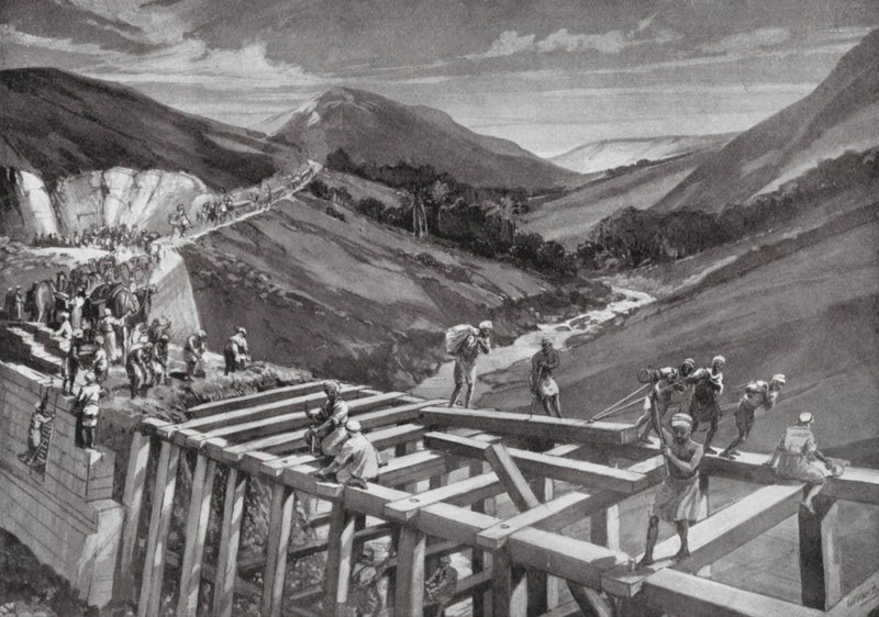 The Dam of Marib by H. M. (after) Burton