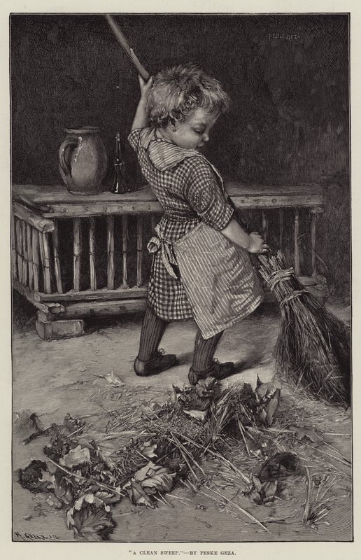 A Clean Sweep by Hablot Knight Browne