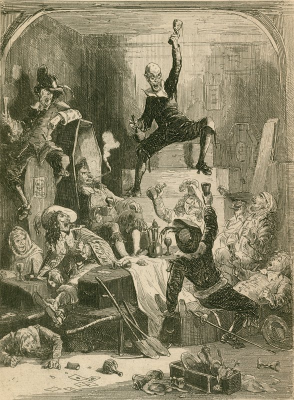 Drink the Plague by Hablot Knight Browne